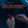 NEBO Luxtreme Nano Rechargeable Pocket Flashlight – Red - 1