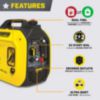 Champion Power 2500W Dual Fuel Inverter Generator w/ Para Link & CO Shield - 3