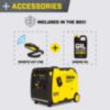 Champion Power 4500W Wireless Start Inverter Generator with CO Shield - 4