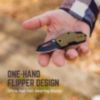 True Utility BERM Keychain Knife Black/Olive - 2