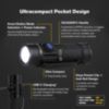 LuxPro XP702 600 Lumen Rechargeable Compact Flashlight - 1