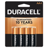Duracell Coppertop 1.5V AA, LR6 Alkaline Battery - 4 Pack - 0
