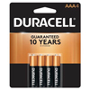 Duracell Coppertop 1.5V AAA, LR03 Alkaline Battery - 4 Pack - 0