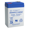 Power Sonic 6V 4.5AH AGM SLA Battery with F1 Terminals - 0