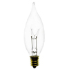 Satco 15W E12 CA8 Clear Incandescent Bulb - 2 Pack - 0