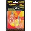 Satco 40W E12 A15 Clear Incandescent Bulb - 2 Pack - 0