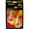Satco 40W E17 A15 Clear Incandescent Bulb - 2 Pack - 0