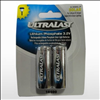 UltraLast 3.2V 18500 Lithium Iron Phosphate Rechargeable Battery - 2 Pack - 0