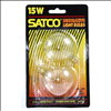 Satco 15W E12 G16.5 Incandescent Bulb - 2 Pack - 0