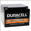 Duracell Ultra 12V 26AH Deep Cycle AGM SLA Battery with M6 Nut and Bolt Terminals - 0
