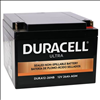 Duracell Ultra 12V 26AH General Purpose AGM SLA Battery with M5 Nut and Bolt Terminals - 0
