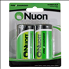 Nuon 1.2V D, LR20 Nickel Metal Hydride Rechargeable Battery - 2 Pack - 0