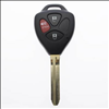 Three Button Key Fob Replacement Combo Key Remote for Toyota Vehicles - 0