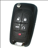 Five Button Key Fob Replacement Flip Key Remote For Chevrolet Vehicles - 0