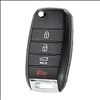 Four Button Key Fob Replacement Flip Key Remote For Kia Vehicles - 0