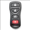 Four Button Key Fob Replacement Remote For Nissan Vehicles - 0