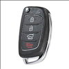 Four Button Key Fob Replacement Flip Key Remote For Hyundai Vehicles - 0