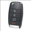 Four Button Key Fob Replacement Flip Key Remote For Kia Vehicles - 1