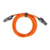 Batteries Plus 4-in-1 Orange Silicone Charging Cable - 6ft - 0