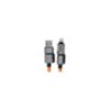 Batteries Plus 4-in-1 Orange Silicone Charging Cable - 6ft - 2