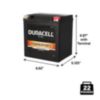 Duracell Ultra 30LA 12V 30Ah 400CCA AGM Powersport Battery - 4