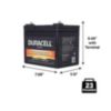 Duracell Ultra 12V 35AH AGM High Rate Sealed Lead Acid (SLA) Battery with M6, C Terminals - 4