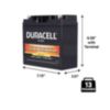 Duracell Ultra 12V 20AH High Rate AGM Sealed Lead Acid Battery with M6 Flag Nut and Bolt Terminals - 3