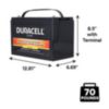 Duracell Ultra 12V 110AH AGM High Rate Sealed Lead Acid (SLA) Battery with M6, C Terminals - 4