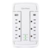 CyberPower P6WSUC15 Wall-Tap Surge Protector - 0