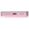 Batteries Plus 5K Clear Power Bank - Pink Magnetic Wireless Charger - 3