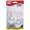 Satco 40W E12 A15 Frosted Incandescent Bulb - 2 Pack - 0