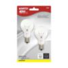 Satco 40W E17 A15 Clear Incandescent Bulb - 2 Pack - 0