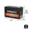 Duracell Ultra 12V 8AH AGM Sealed Lead Acid (SLA) Battery with F1 Terminals - 4