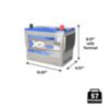 X2Power Car Battery | Group 24F | 840CCA | Premium AGM - 4