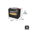 Duracell Ultra Car Battery | Group 24F | 750CCA | Gold Flooded - 4