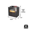Duracell Ultra | 215AH | 6V | Golf Cart & Floor Scrubber Battery | Deep Cycle | Group Size GC2 - 4