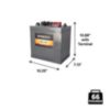 Duracell Ultra | 230AH | 6V | Golf Cart & Floor Scrubber Battery | Deep Cycle | Group Size GC2 - 4