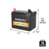 Duracell Ultra Heavy Duty Flooded Group Size U1 12V 350CCA Lawn & Garden Battery - 3