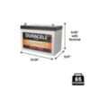 Duracell Ultra 12V 100AH Deep Cycle AGM Sealed Lead Acid (SLA) Battery with P Terminals - 4
