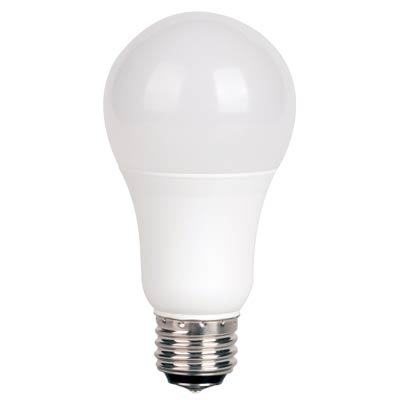 Satco 3-Way LED | 3W/9W/12W | Frosted Soft White | A19 Glass | E26 Base | California Compliant