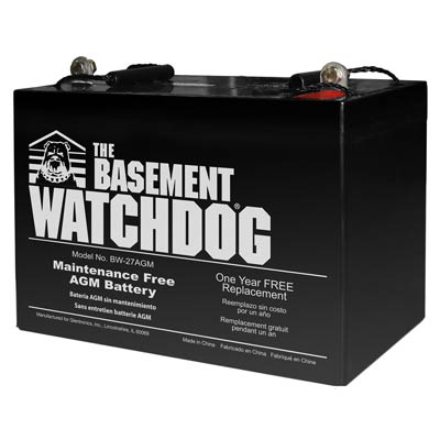 AMG Battery Standby Sump Pump Battery 12V 81.5 AH by Basement Watchdog