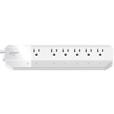 Geeni Surge Smart Wi-Fi 6 Outlet Surge Protector Strip - White - Main Image