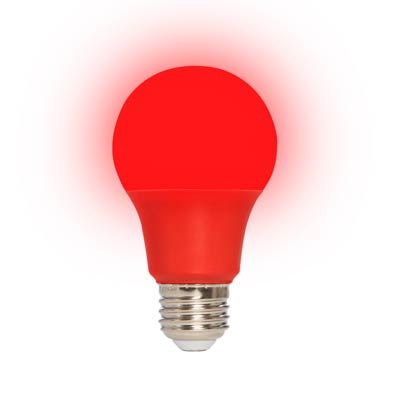 MaxLite 60 Watt Equivalent A19 Energy Efficient LED Light Bulb - Red - Main Image