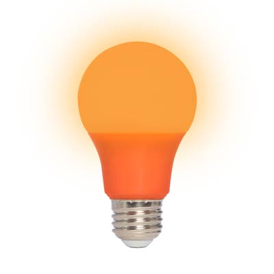MaxLite 60 Watt Equivalent A19 Energy Efficient LED Light Bulb - Orange - Main Image