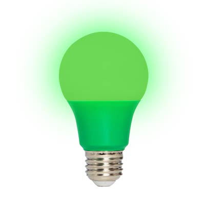 MaxLite 60 Watt Equivalent A19 Energy Efficient LED Light Bulb - Green - Main Image