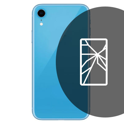 Apple iPhone XR Back Glass Repair - Blue - without logo