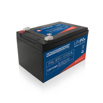 Power Sonic 12.8V 12AH Bluetooth Lithium SLA Battery with F2 Terminals