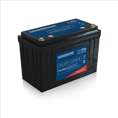 Power Sonic Bluetooth 12.8V 100AH Lithium SLA Battery - Main Image