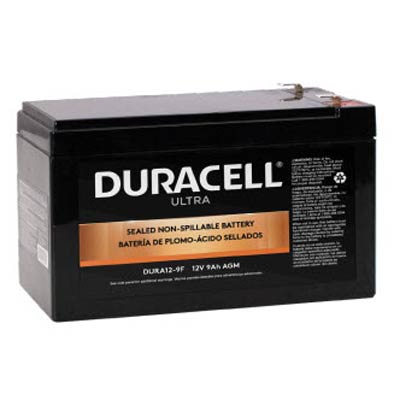 Duracell Ultra 12V 9AH AGM SLA Battery with F1 Terminals - Main Image