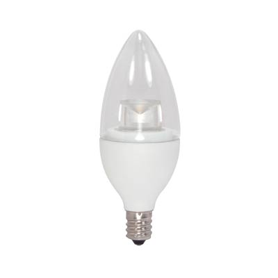 Satco 40 Watt Equivalent B11 2700K Warm White Energy Efficient Dimmable LED Light Bulb